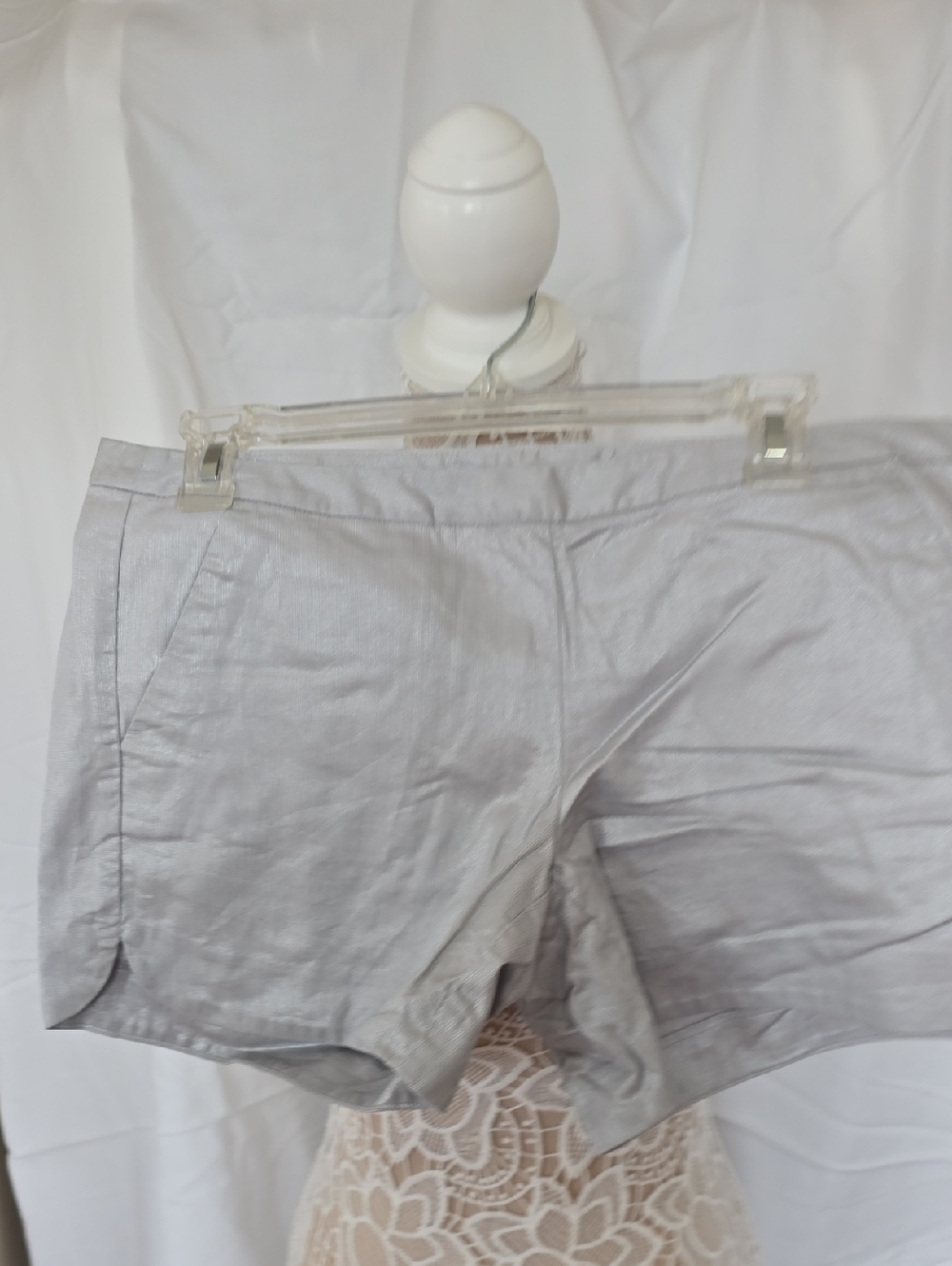 Lilly Pulitzer Light Gray High-Waist Women’s Shorts